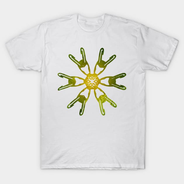 Snowflake Inspired Silhouette T-Shirt by InspiredShadows